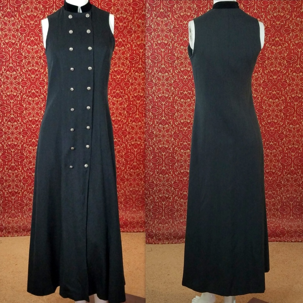 BREECHES Vintage sleeveless military coat dress 4🗓️